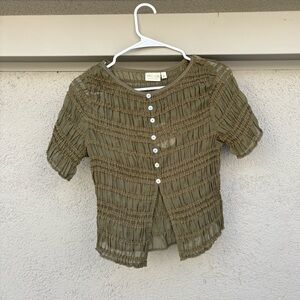 VRG Girl Button-Up Blouse